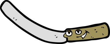 Bir insan tarafından çizilmiş mutfak bıçağı.