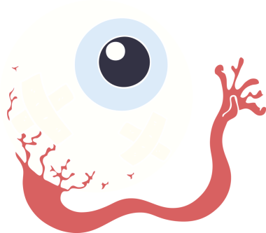 Bir insan tarafından çizilmiş düz renkli çizgi film.