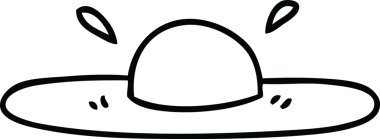 Bir insan tarafından çizilmiş garip bir çizgi film çizimi.