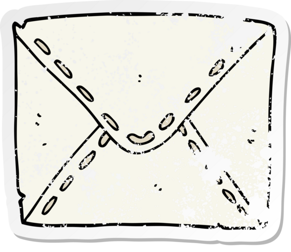 Bir insan tarafından çizilmiş karikatür çıkartması.