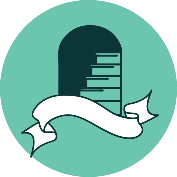 bir insan tarafından çizilen adımlara kapı aralığı ile dövme biçimi simgesi