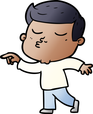 Bir insan tarafından çizilmiş karikatür mankeni adam.