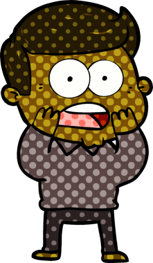 Bir insan tarafından çizilmiş bir karikatür.