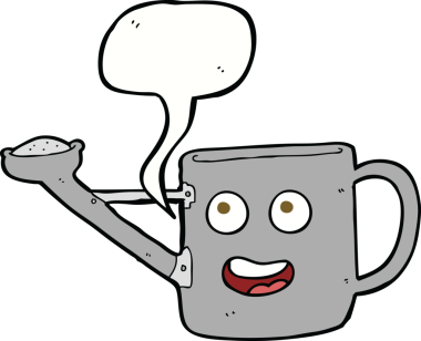 Sulama bir insan tarafından çizilen konuşma baloncuğuyla karikatür yapabilir.