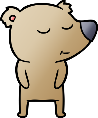 Bir insan tarafından çizilmiş bir çizgi film karakteri.