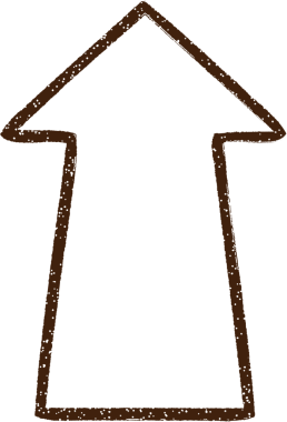 Bir insan tarafından çizilen ok karakalem çizimi