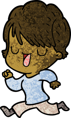 Bir insan tarafından çizilmiş bir karikatür kadın konuşuyor.