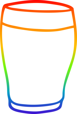 gökkuşağı gradyanı çizimi bir insan tarafından çizilmiş bir çizgi film karakteri.