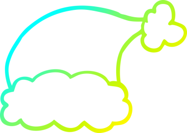 Bir insan tarafından çizilmiş bir Noel Baba çizgi çizimi.