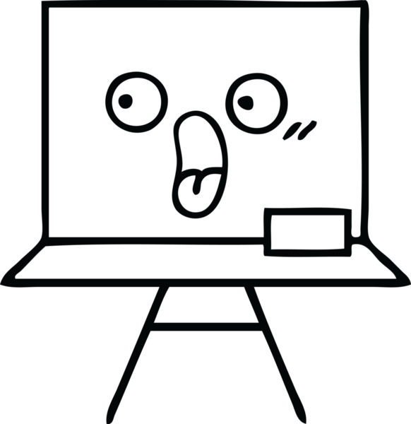 Bir insan tarafından çizilmiş beyaz bir karikatür.