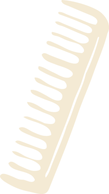 bir insan tarafından çizilmiş düz renk çizgi film tarağı