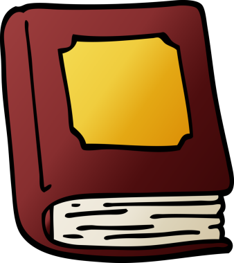 Bir insan tarafından çizilmiş eski bir kitap.