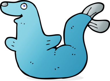 Bir insan tarafından çizilmiş karikatür mührü