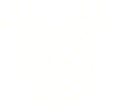 Çalan Alarm Saat Tebeşiri Bir insan tarafından çizilmiş