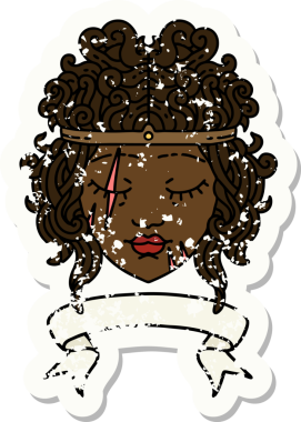 Retro Dövme Tarzı İnsan Barbar Karakteri