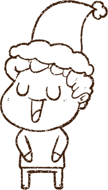 Bir insan tarafından çizilmiş Noel Adamı Kömürü