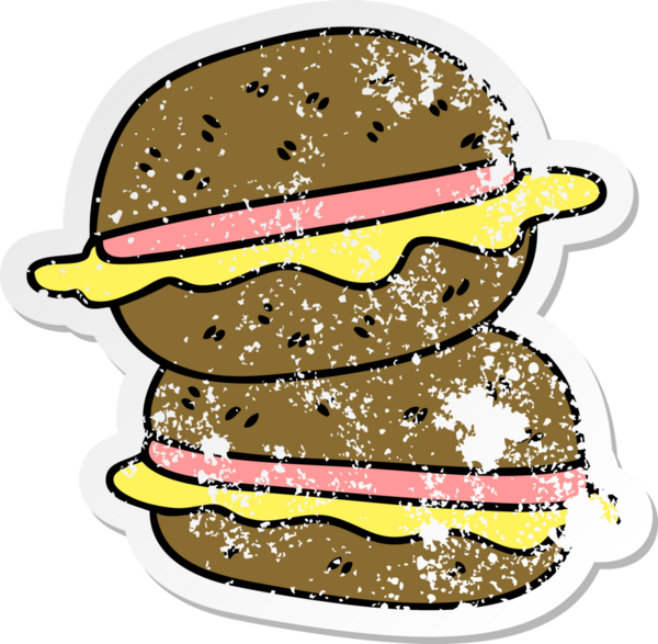 Bir insan tarafından çizilmiş garip bir el çiziminin sıkıntılı çıkartması.