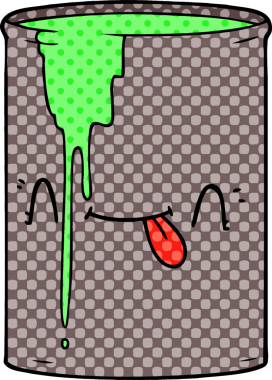 bir insan tarafından çizilmiş zehirli karikatür.