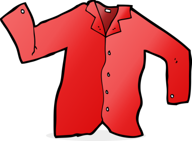 Bir insan tarafından çizilmiş karikatür gömleği.