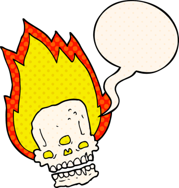 Bir insan tarafından çizilmiş, çizgi roman tarzında konuşma baloncuğu olan korkunç bir çizgi film.