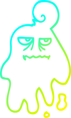 Bir insan tarafından çizilmiş ürkütücü bir karikatür çizimi.