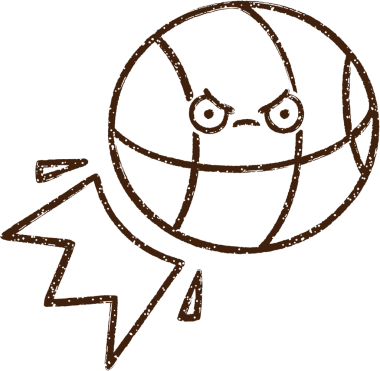 Basketbol Kömürü Bir insan tarafından çizilmiş