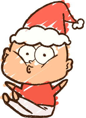 Bir insan tarafından çizilen Noel Adam Tebeşiri