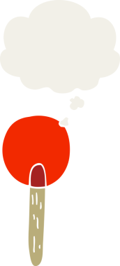 insan tarafından çizilmiş düşünce baloncuklu çizgi film şeker lolipopu.