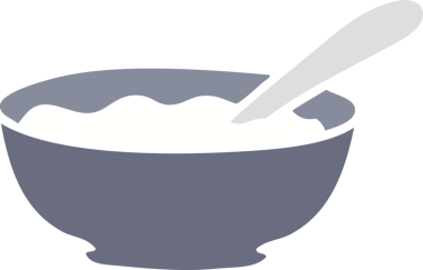 Bir insan tarafından çizilmiş garip bir karikatür kasesi.