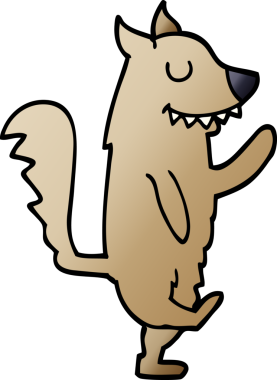 Bir insan tarafından çizilmiş karalama dansı köpeği.