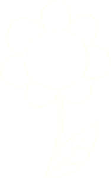 Bir insan tarafından çizilmiş karalanmış çiçek tebeşiri