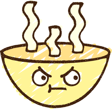 Bir insan tarafından çizilen Sıcak Çorba Tebeşiri