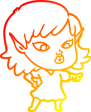 Bir insan tarafından çizilmiş güzel bir elf kızı çizimi.