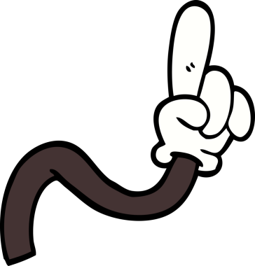 Bir insan tarafından çizilen el hareketinin karalaması.