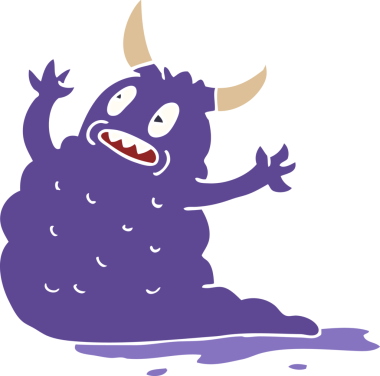 Bir insan tarafından çizilmiş karalama iblisi.