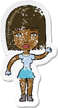 Bir insan tarafından çizilmiş sallanan bir karikatürün gerilimli yapıştırması.