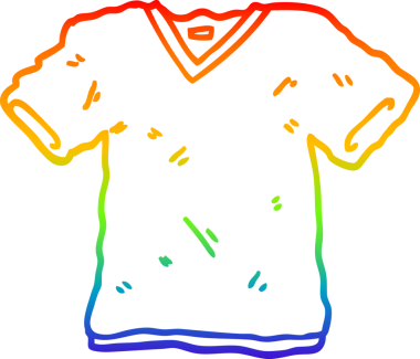 bir insan tarafından çizilmiş karikatür tişörtü çizimi