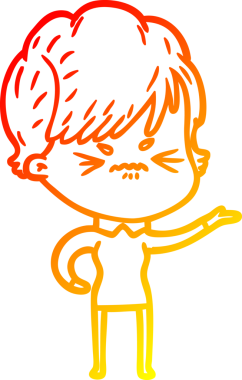 Bir insan tarafından çizilmiş karikatür çizimi.