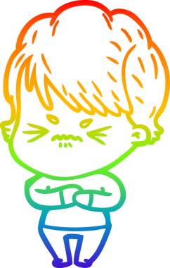 Bir insan tarafından çizilmiş karikatür çizimi.