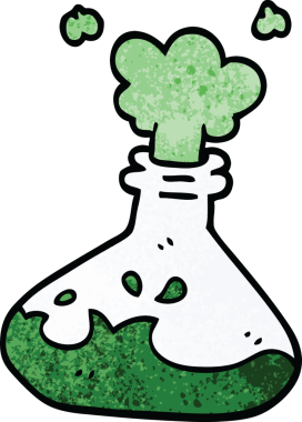 bir insan tarafından çizilmiş karalama bilim deneyi.