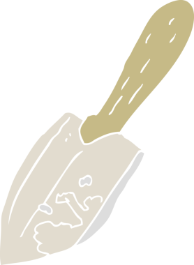 Bir insan tarafından çizilen malanın düz renk çizimi