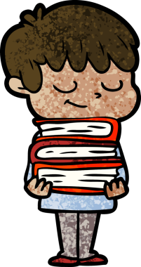 Bir insan tarafından çizilmiş mutlu çocuk çizgi filmi.