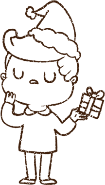 Bir insan tarafından çizilmiş Noel Adamı Kömürü