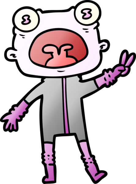 Bir insan tarafından çizilmiş garip uzaylı dalgaları.