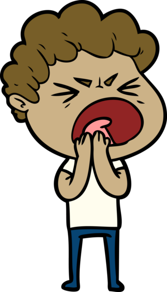 Bir insan tarafından çizilmiş öfkeli bir adam.