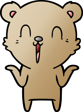 Bir insan tarafından çizilmiş bir çizgi film karakteri.