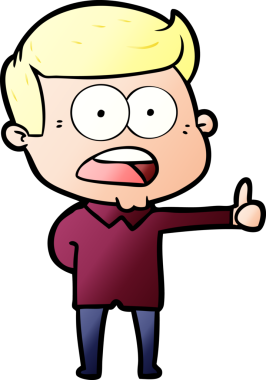 Bir insan tarafından çizilmiş bir karikatür.