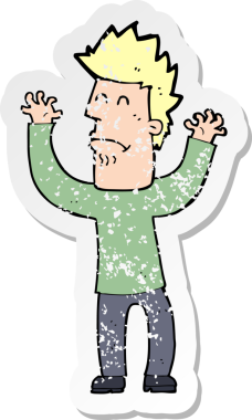 Bir insan tarafından çizilmiş gerilmiş bir çizgi filmin gerilimli yapıştırması.