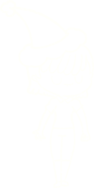 Bir insan tarafından çizilen Noel Kadın Tebeşiri