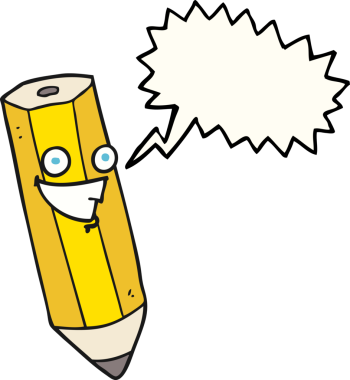 Bir insan tarafından çizilmiş mutlu serbest konuşma balonu karikatürü.